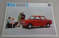 Brochure NSU 1000 C Stand