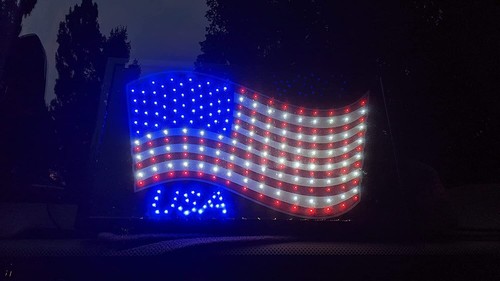 American canada flag - or,