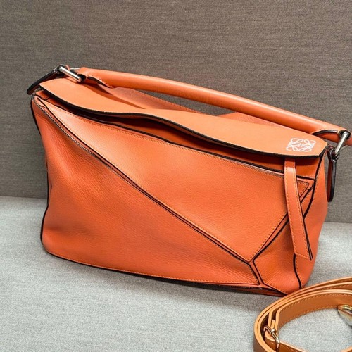 Loewe puzzle bag medium - loewe, brown