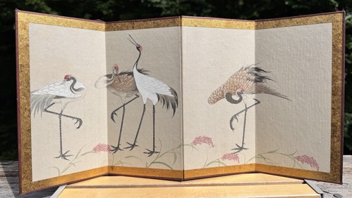 Vintage japanese byobu screen - japanese,