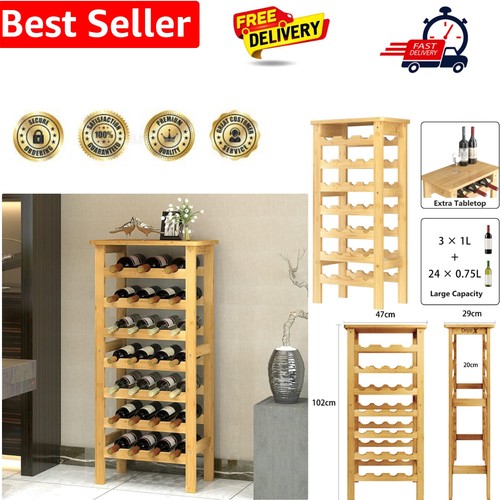 Bamboo wine rack - rack, free