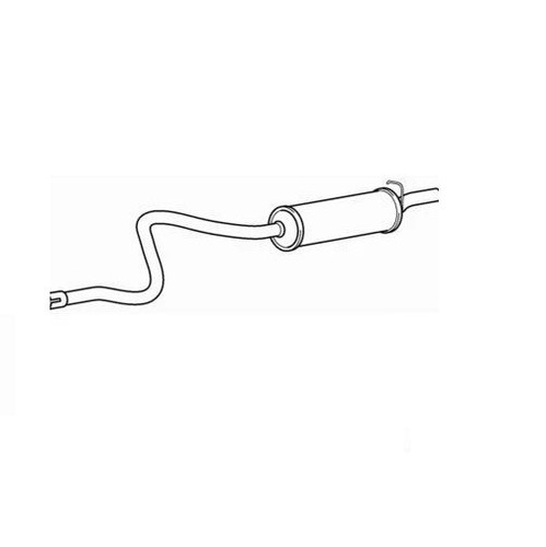 Exfd6093 exhaust rear box ford - exhaust,