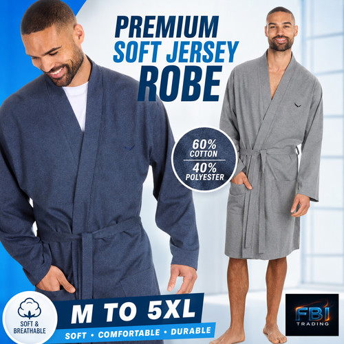 Mens dressing gown jersey - mens,