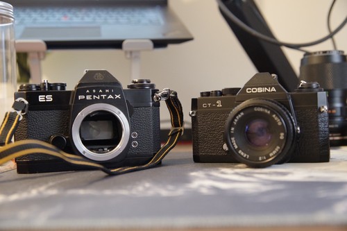 Vintage camera lot pentax - camera, es