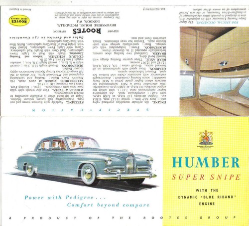 Humber super snipe iv - humber,