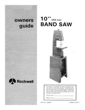 Delta 10" Band Saw Instruction