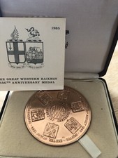 Great Western Railway 150th Anniversary Medal - Bronze In Presentation Box