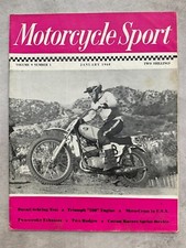 Motorcycle Sport Magazine - January 1968 - Ducati Sebring, Triumph 180 Engine