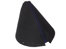 Gear Stick Gaiter For Nissan 350Z 2002-2009 Black Faux Suede Blue Stitching