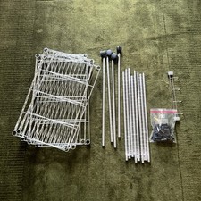 5- Tier Wire Shelving Unit FOR AUCTION with Wheels Height Adjustable Heavy Duty