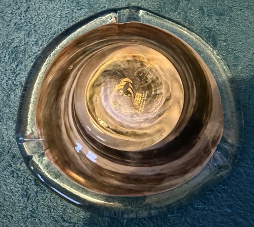 Vintage alum bay glass ashtray - alum,