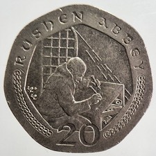 2000 Isle of Man Rushen Abbey 20p Coin | Fine Collectable Grade | a4787