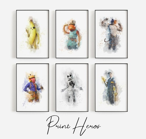 Fortnite art prints video - fortnite,