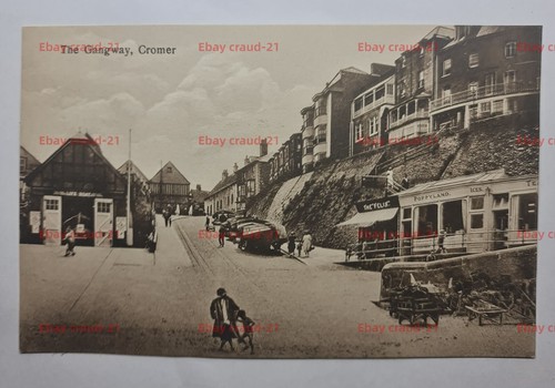 Cromer the gangway - gangway, postcard