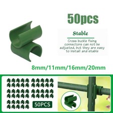 50pcs Bamboo Cane Flexi Balls Garden Fruit Cage Connectors Netting Plant Support