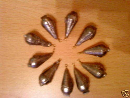 10x25 gram fishing weights