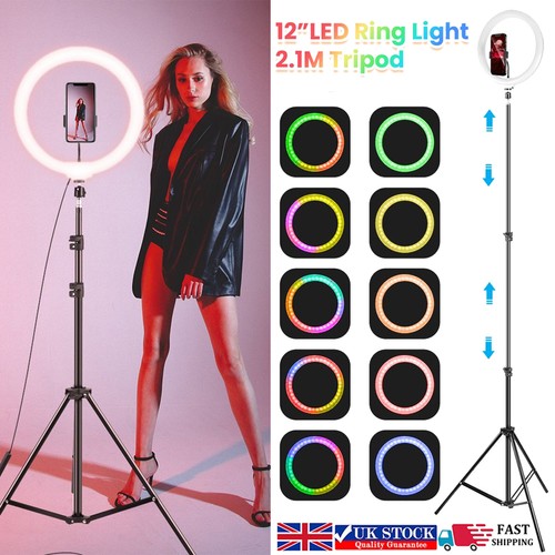 Ring light with tripod - 12'',