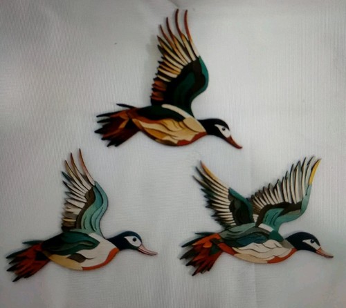 Flying chinese ducks - flying,
