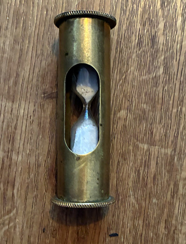 Brass hourglass sand - brass,