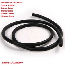  FLEXIBLE RUBBER TUBE - AIR / WATER FUEL PETROL OIL  HOSE PIPE VARIOUS SIZES