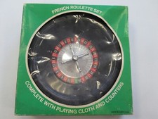 FRENCH ROULETTE SET-Retro Complete With Playing Cloth and Counters Boxed