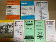 MIDLAND RED SOUTH  TIMETABLE LEAFLET BUNDLE x 8 