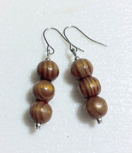 Wooden earrings boho - earrings,