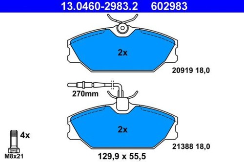 Disc brake pad set - disc,