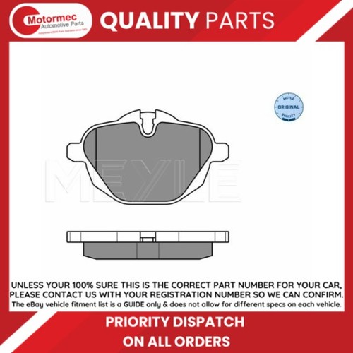 Rear brake pad set - brake, for