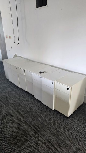 White metal office under - office,