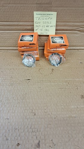 Triumph pre unit fork seals - pre,