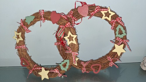 Easter wreath handmade door - easter,