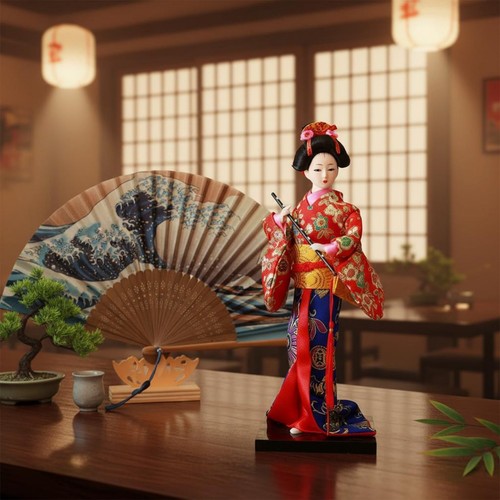 Japanese geisha doll - japanese,