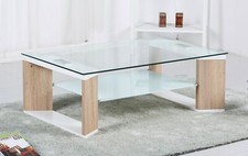 Coffee Table Clear Glass Top
