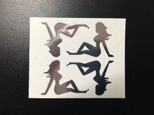 TRUCKER GIRL - CHROME sticker