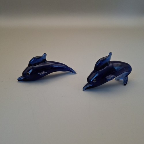 Pair handmade art glass - art,