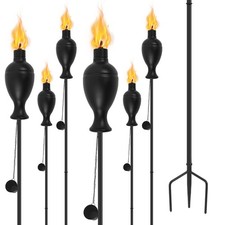 6 Pack Metal Torches for