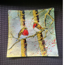 Glass Square Decorative Plate