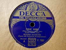 HUGHIE DIAMOND - Ridin' Home / Love Never Grows Old 78 rpm disc