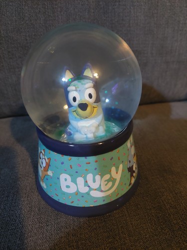 Bluey glass snowglobe ornament - bluey,