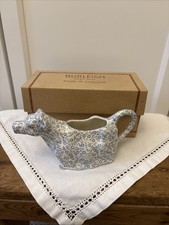 Burleigh Blue Felicity Cow Creamer & Box