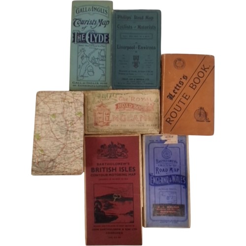 Vintage road maps - road,