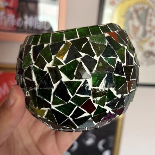 Green multicolour mosaic glass - mosaic,