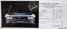 1995 Axiam Mega Sales Brochure with Price List - French Text