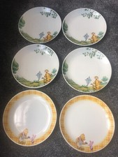 Vintage Disney Gibson 6 Piece Dinner Plates NEW