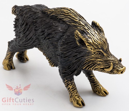 Solid brass figurine wild - figurine,