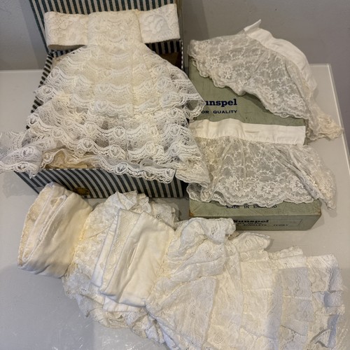 Vintage lace jabot cuffs - jabot, &