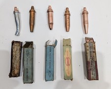 5 x oxy acetylene cutting nozzles A-1/16 Gouging etc