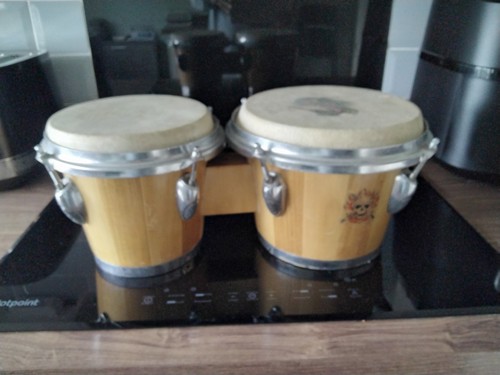 Wood bongo drums - bongo,