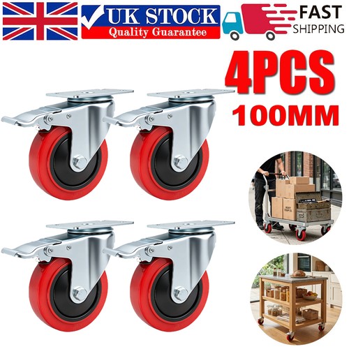 100mm rubber swivel - 100mm,